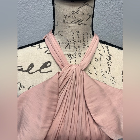 Luxe Deluxe NWT Look Twice Cold Shoulder Ruffle Top in Blush Size 2 - Picture 5 of 12